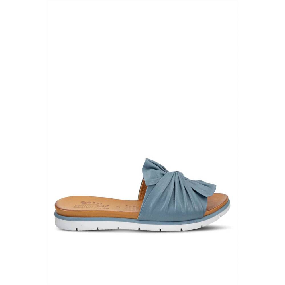 NEW SPRING STEP SHOES women's lavona slide sandal in blue